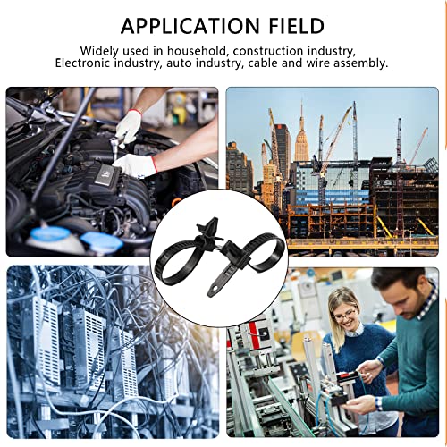 180pcs Push Mount Cable Zip Tie with Car Wire Loom Routing Clips,Fastening Cable Clips for Organizing Cables and Cords,Car Clips Contains 7 Sizes Universal Compatible with GM Ford Trucks Cars UTV - Image 9