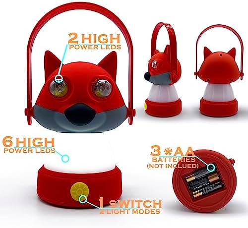 Outdoor Equipment LED Camping Lantern & Headlamp Set for Kids, FANT.LUX Battery Powered Night Light for Emergency, Hurricane, Lightweight Tent Lamp - Image 5