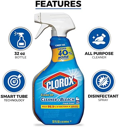 Daley Mint Towel + 2 Clean-Up Cleaner with Bleach, 32oz | Fresh Scent Bleach Spray | All Purpose House Cleaning for Kitchen, Bath, Tile, Counters - Image 2