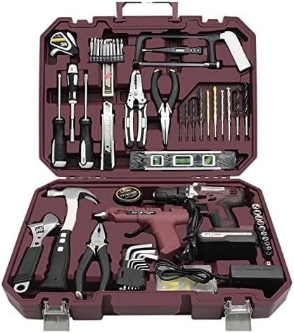 21V Rechargeable Drill Household Repair Toolkit Mechanic Tool Set Lithium Power Impact Drills Hand Electric Drill