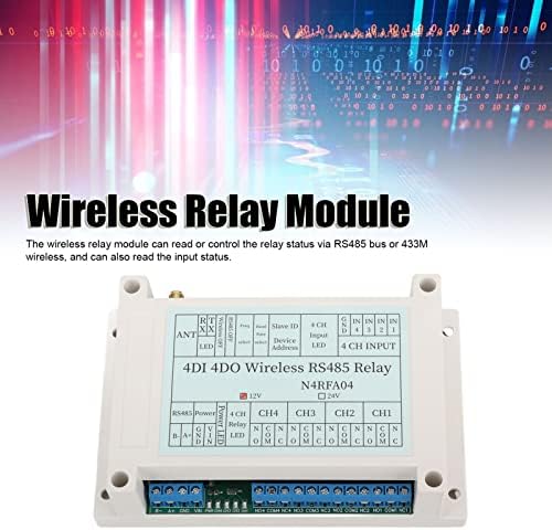 Emoshayoga Wireless Relay Module, Less Interference 4 Channel Wireless Relay High Sensitivity User Friendly 5 Parameters Setting with Antenna for Home Automation(#1) - Image 5