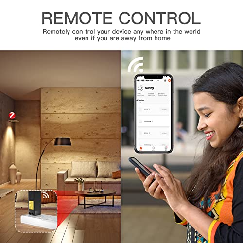AICase Tuya Zigbee 3.0 Hub Gateway,WiFi Smart Homebridge Wireless Remote Controller, Small Smart Home Hub Compatible with Alexa/Google Home,All ZigBee 3.0 Smart Products (2.4G WiFi Required) - Image 3