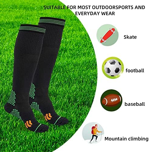 ZEPOHCK 2 Pairs Compression Socks for Men and Women,Running Support Socks for Running, Athletic, Flight Sock - Performance & Recovery - Image 2