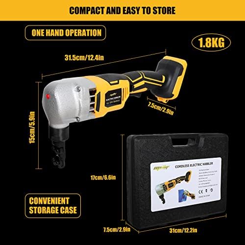 Mellif Cordless Metal Nibbler for Dewalt 20v Max Battery, 18 Gauge Brushless Electric Power Metal Shear Sheet Steel Nibbler for Cutting Stainless Steel, Aluminium (Battery Not Included) - Image 5