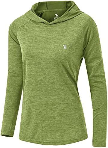 TBMPOY Womens UPF 50+ Sun Protection Hoodie Shirt Long Sleeve Fishing Hiking Outdoor UV Shirt Lightweight
