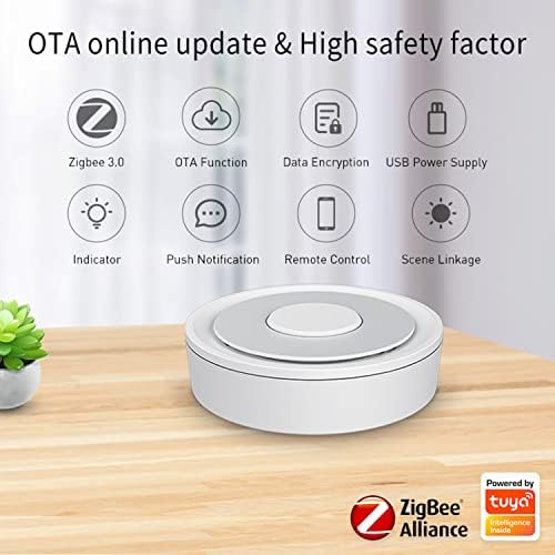 Tuya ZigBee 3.0 Hub: WiFi Smart Home hub, Zigbee Hub Gateway, Smart Life App & Voice Control, Smart Home Bridge Wireless Remote Controller Compatible with Alexa Google Assistant (Wireless) - Image 2