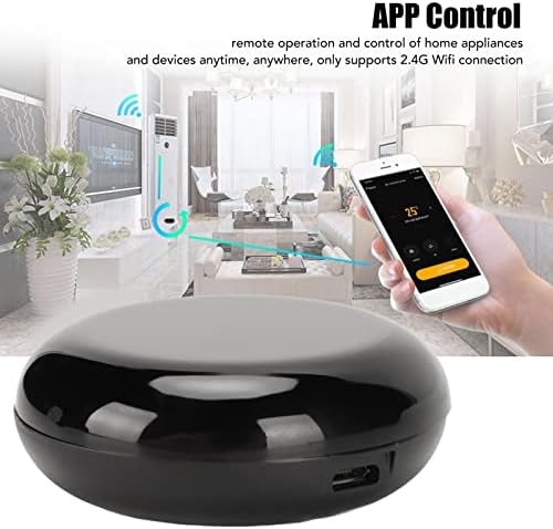 WiFi Smart IR Remote Control, IR Universal Remote Control, APP Control One Touch Learning IR Blaster Hub for Smart Home Automation with Voice Control for Google Home - Image 2