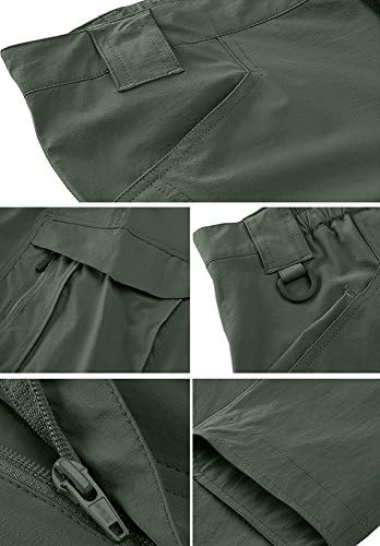 TACVASEN Men's Outdoor Quick Dry Water Repellent Assault Cargo Military Hiking Pants with 8 Pockets - Image 2