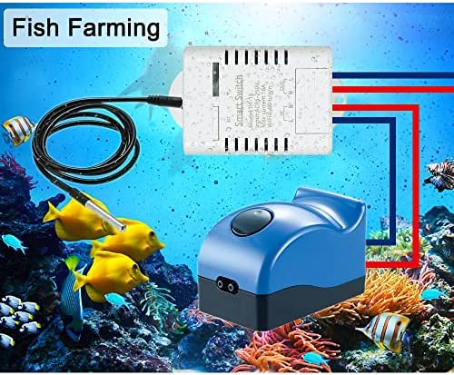 Splenssy eWeLink TH-16 Smart WiFi Switch 16A/3000W Monitoring Temperature Wireless Home Automation Kit with Waterproof DS18B20 Temperature Sensor Compatible with Alexa Google Home/Nest - Image 2