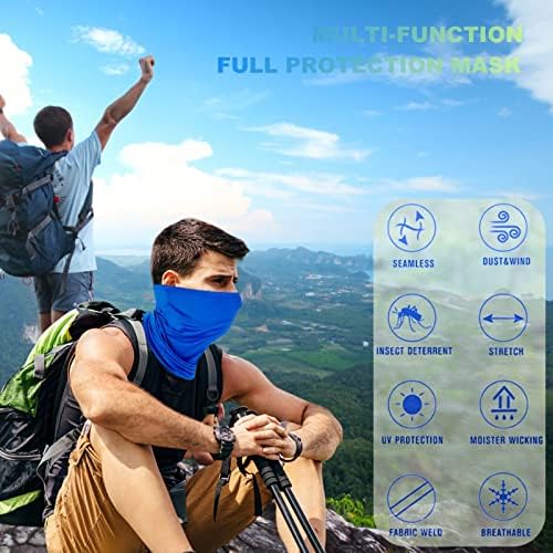 6 Pack Neck Gaiter Balaclava Bandana Gator Face Mask Scart Cover Breathable Sun Protection Headwear for Men Women - Image 4