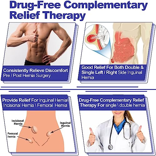 Hernia Belts for Men Inguinal - Single/Double Inguinal Hernia Support for Men/Women to Keep Inguinal/Groin Hernia from Protruding, 35"-50" Hernia Truss for Pain Relief Recovery, Adjustable & Removable - Image 3
