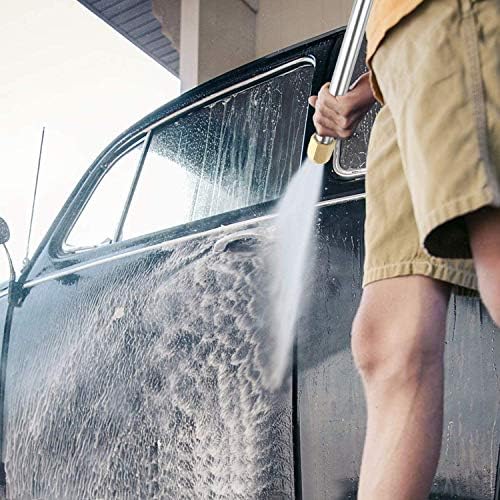 High Pressure Power Washer Wand, Extendable Hydro Jet Water Hose Nozzle Watering Sprayer, Garden Watering Wand for Patio Car Pet Window Gutter Cleaning Tool (Blue) - Image 7