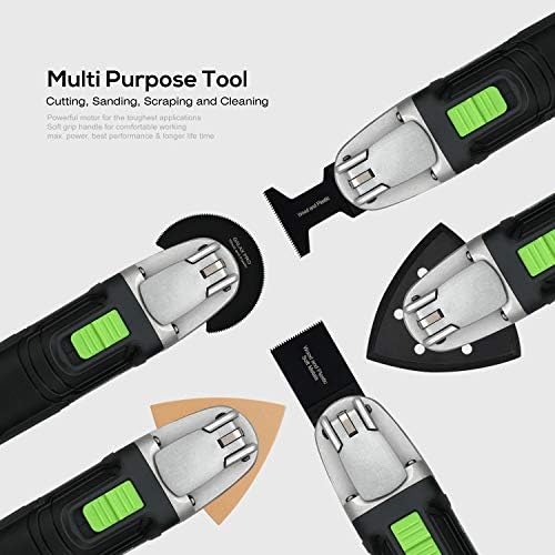 GALAX PRO 2.4Amp 6 Variable Speed Oscillating Multi-Tool Kit with Quick-Lock accessory change, Oscillating Angle:3°, 28pcs Accessories and Carry Bag - Image 8