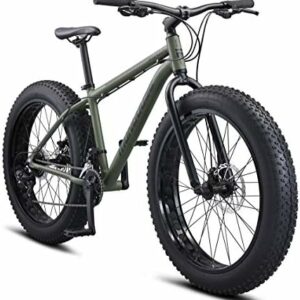 Mongoose Argus ST & Trail Youth/Adult Fat Tire Mountain Bike for Men and Women, 20-26-Inch Tires, 10.5-19 Inch Hardtail Frame, Mechanical Disc Brakes