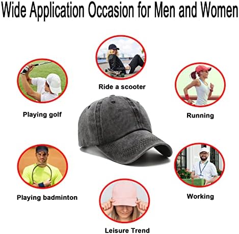 NPJY Baseball Cap Golf Dad Hat Adjustable Original Classic Low Profile Cotton Hat Unconstructed Plain Cap Men Women - Image 6