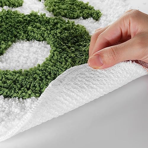 JAYLUN Bath Mat You Look Good Bath Mat Bathroom Rugs Green Bathroom Rug Funny Bathroom Mat Cute Bath Mat Cool Rugs for Bedroom Absorbent Bath Mat Non Slip Mat (Green, 25x21 inch) - Image 6