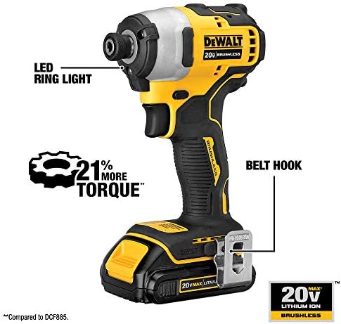 DEWALT ATOMIC 20V MAX* Cordless Drill Combo Kit , Compact (DCK278C2) - Image 4