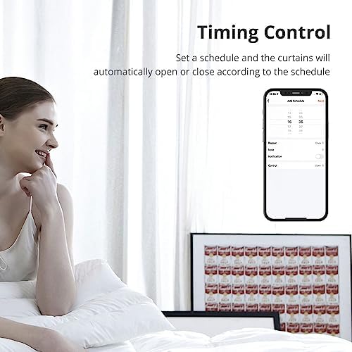 Zigbee Smart Curtains System, Easy Installation, Electric Motorized Splicing Curtain Track, Alexa/Google Home/Tuya APP Remote Control (3m (118")) - Image 2