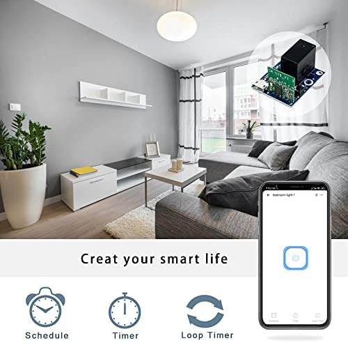 Ewelink Wifi Relay Module USB DC 5v 1 Channel Inching Self-Lock Dry Contact Remote Switch Home Automation Modules for Access Control,Computer Power On,Garage Door,Compatible with Alexa Google Home - Image 2
