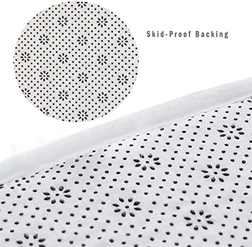 LYFANS Bath Rugs Sponge Foam Absorbent Soft for Bathroom and Kitchen (30X17 inches), Flannel Mat Non Slip Bright 3D Print for Bedside and Living Room(Starfish on Blue Wooden Board) - Image 6