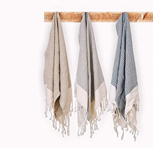 FOCHA Turkish Hand Towels Set of 2 | 100% Cotton, Quick-Dry, Soft Decorative Hand Towels for Bathroom, Kitchen, Bath, Hair, Face,Gym, Yoga, Dishcloth, Tea,Farmhouse | 18x38 Boho Towels (Turquoise) - Image 6