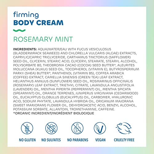 Seaweed Bath Co. Firming Body Cream, Rosemary Mint Scent, 6 Ounce, Sustainably Harvested Seaweed, Chlorella, Green Coffee Beans - Image 3