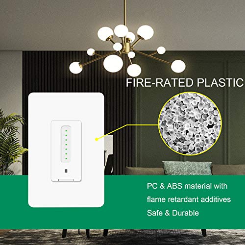 Smart Dimmer Switch 2 Pack by Martin Jerry | Trailing Edge Dimmer Light Switch, Voice Control by Alexa, Google Home, SmartLife App, Needs Neutral Wires, 2.4G WiFi Only - Image 9