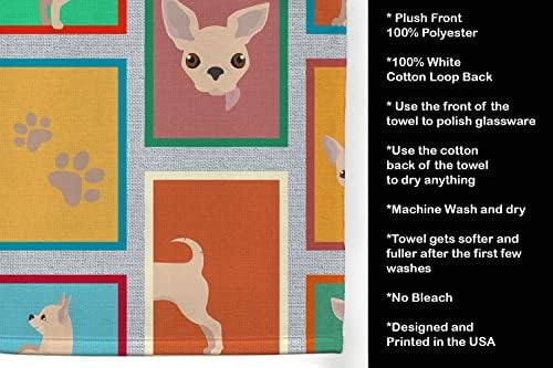 Caroline's Treasures MLM1118KTWL Lots of Chihuahua Kitchen Towel Dish Cloths Guest Hand Towel Decorative Bathroom Towel for Face,Tea, Dishcloth, Kitchen and Bath - Image 5