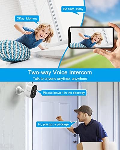 ANRAN 3MP Solar Security Cameras Wireless Outdoor for Home Security, 2K Color Night Vision WiFi Surveillance Home Camera with Solar Panel, Spotlight, PIR Detection, 2-Way Talk, Work with Alexa - Image 5