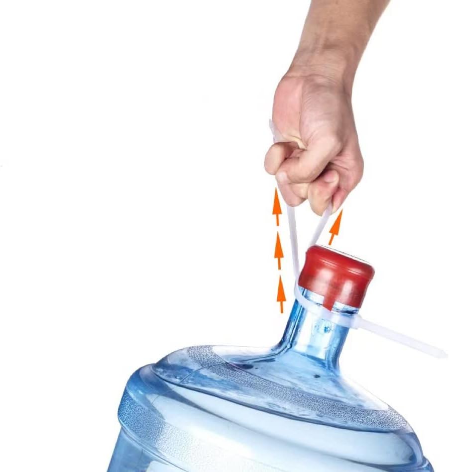 8 Inch White/Clear Zip Ties, hight Strength, UV Resistant Strong Nylon Cable Ties,Wire Ties Wraps for Craft Cable Management for Home Office Garden Fence Garage Indoor Outdoor 500 pack - Image 2