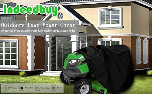 Indeed BUY Riding Lawn Mower Cover, Waterproof Tractor Cover Fits Decks up to 54",Heavy Duty 420D Polyester Oxford, Durable, UV, Water Resistant Covers for Your Rider Garden Tractor 72"L x 54"W x 46"H - Image 4