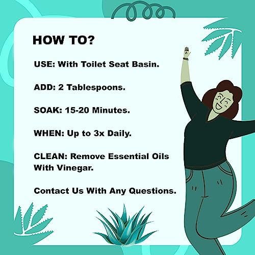 Sitz Bath Mix for Hemorrhoids Soothing Soak Basin, 20 Potent Ingredients in 1 Concentrated Pouch. Not Just Salt- It's Potent Wellness to Make 15 Toilet Seat Basin Sit Soaks. - Image 4