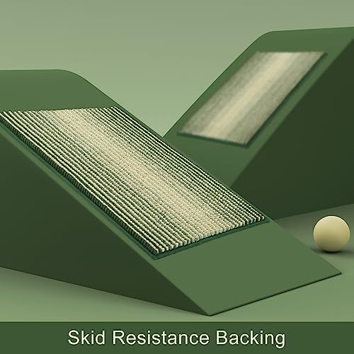 BSICPRO Bathroom Rugs, Bath Mat Rug for Bathroom Non Slip 17 x 24 Inches Water Absorbent Chenille Bathroom Floor Mats Machine Washable (Sage and Cream) - Image 4