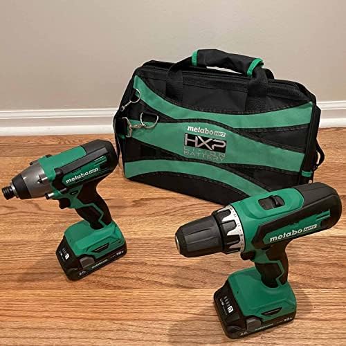 Metabo HPT 18V MultiVolt Hammer Drill and Impact Driver Combo Kit | Cordless | 2-2.0Ah Li-Ion Batteries w/Fuel Gauge | Lifetime Tool Warranty | KC18DFX - Image 7