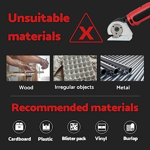 S&F STEAD & FAST Cordless Electric Scissors for Cardboard Box Fabric Carpet, 3-in-1 Rotary Cutter Electric and Screwdriver Combo, 3.6V Rechargeable Battery Screwzkuts Power Tool Kit with Gift Case - Image 4