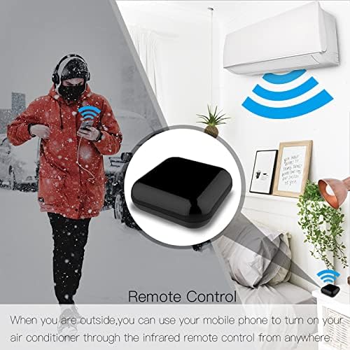 JinKeHong Smart Ir Remote Controller, All in One Ir Blaster, Remote Share, Control Tv DVD Cd Air Conditioner Ir and Rf Home Appliances, Compatible with Alexa Google for Smart Home Automation - Image 3