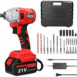 Electric drill,ERYUE Household 2in1 21V Electric Drill Electric Wrench Set Rotation Ways Adjustment High Torque Power Tool Practical Installation Device