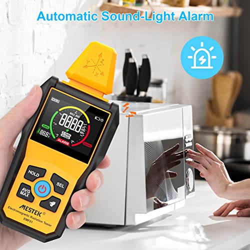 EMF Meter MESTEK Electromagnetic Field Radiation Detector Handheld Digital LCD EMF Reader, Temperature Detector,Tester for Home EMF Inspections, Office, Outdoor and Ghost Hunting - Image 4