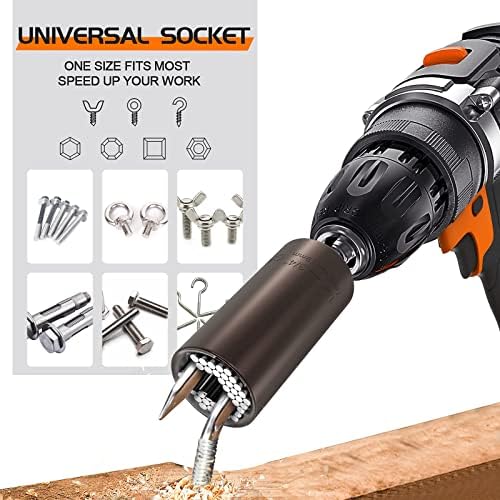Stocking Stuffers Super Universal Socket - Tools Gifts for Men Women Grip Socket with Power Drill Adapter Cool Gadgets for Men Car Guy Birthday Gift Ideas for Grandpa Dad Stuff Husband Christmas Gifts - Image 3