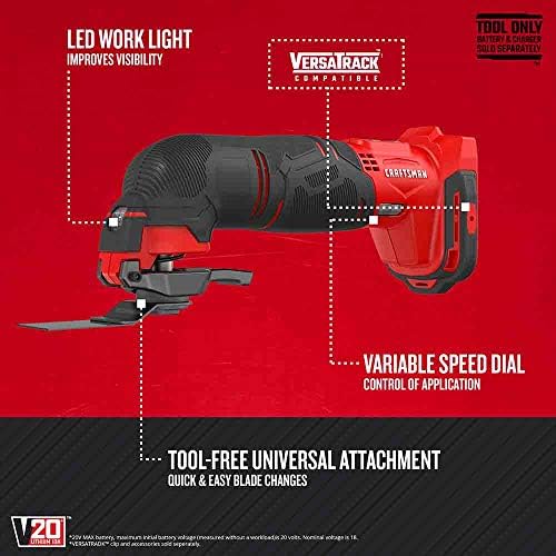 CRAFTSMAN V20 MAX Power Tool Combo Kit, 7-Tool Cordless Power Tool Set (CMCK700D2AM) - Image 4