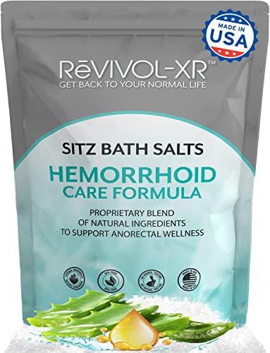Sitz Bath Mix for Hemorrhoids Soothing Soak Basin, 20 Potent Ingredients in 1 Concentrated Pouch. Not Just Salt- It's Potent Wellness to Make 15 Toilet Seat Basin Sit Soaks.