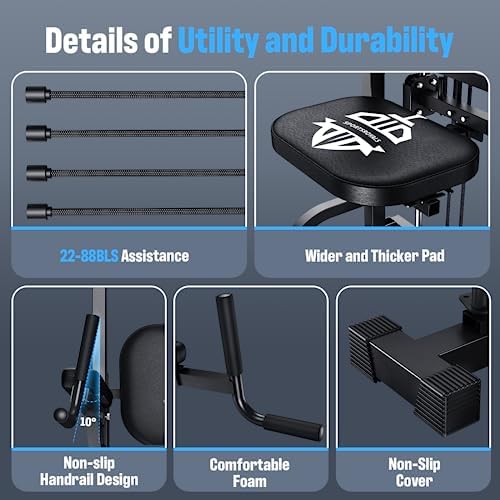 Sportsroyals Power Tower Pull Up Dip Station Multi-Function Home Gym Strength Training Fitness Equipment 440LBS - Image 6