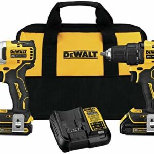 DEWALT ATOMIC 20V MAX* Cordless Drill Combo Kit , Compact (DCK278C2)