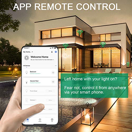 Smart Dimmer Switch 2 Pack by Martin Jerry | Trailing Edge Dimmer Light Switch, Voice Control by Alexa, Google Home, SmartLife App, Needs Neutral Wires, 2.4G WiFi Only - Image 7