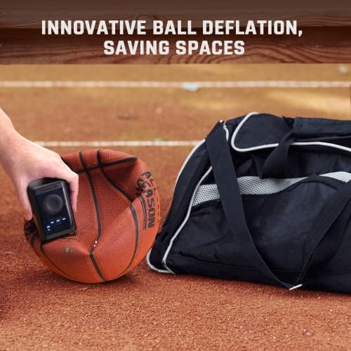 ETENWOLF Electric Ball Pump Inflation & Deflation 2-17PSI, Basketball Pump with Precise Pressure Gauge, Rechargeable Air Pump for Balls, Soccer Ball Air Pump - Image 4