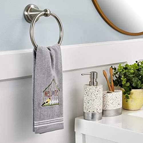 SKL Home by Saturday Knight Ltd. Welcome Birdhouse Hand Towel (2-Pack), Gray - Image 5