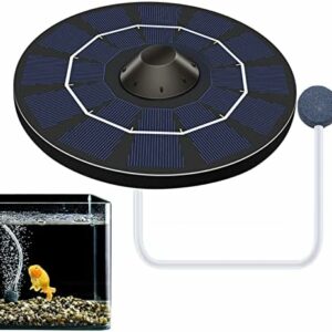 Xiaoxin Solar Pond Oxygenator,6V2.5W Solar Powered Oxygenator Aerator Air Pump,Solar Powered Air Pump Kit, No Noise Solar Pond Aerator for Outdoor Pool Pond Fish Tank Garden