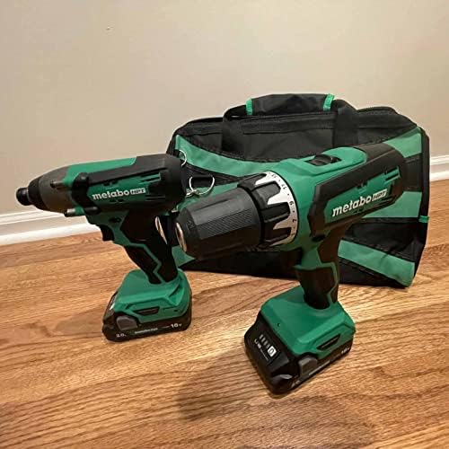 Metabo HPT 18V MultiVolt Hammer Drill and Impact Driver Combo Kit | Cordless | 2-2.0Ah Li-Ion Batteries w/Fuel Gauge | Lifetime Tool Warranty | KC18DFX - Image 5