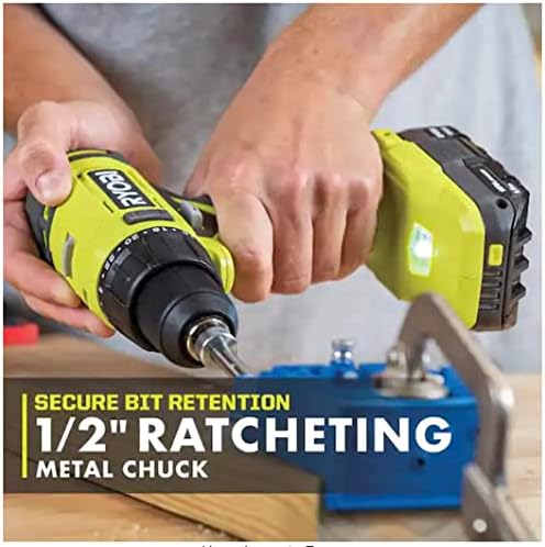RYOBI ONE+ 18V Cordless 1/2 in. Drill/Driver (Tool Only) PCL206B Black Green - Image 3