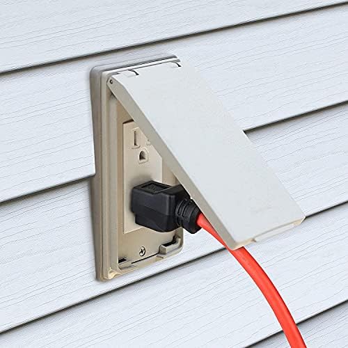 Clear Power 25 ft Outdoor Extension Cord 16/3 SJTW, 3-Prong Grounded Plug, Orange, Water & Weather Resistant, Flame Retardant, General Purpose Power Cord for Lawn & Garden, DCOC-0116-DC - Image 5